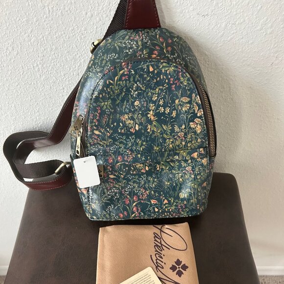 Patricia Nash Ennis Sling Style Backpack Bag Tuscan Fields NWT - Picture 2 of 12